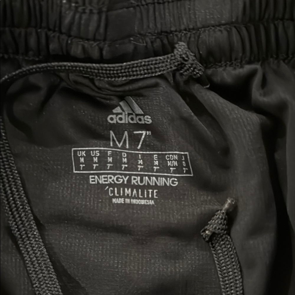 Adidas Black running shorts - men’s size M - Picture 2 of 4